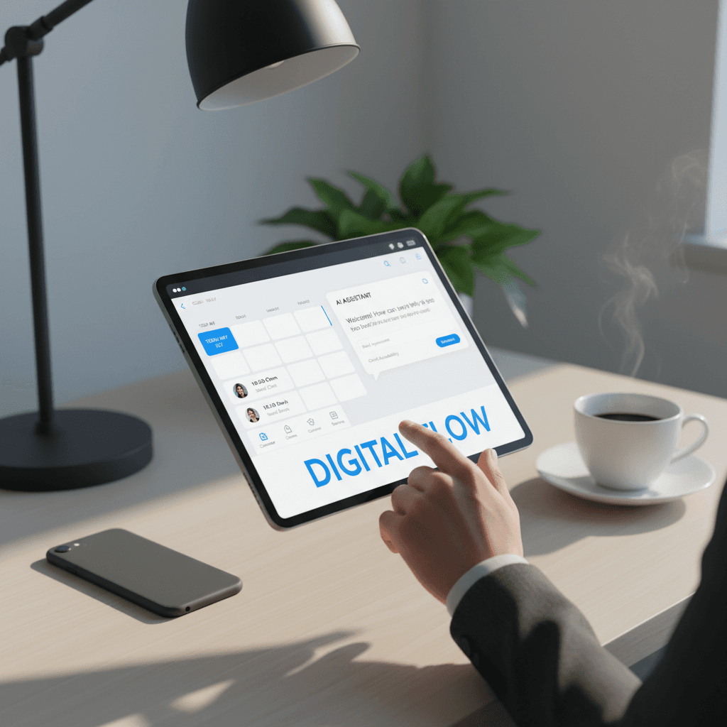 AI automation system interface displaying lead qualification and booking data